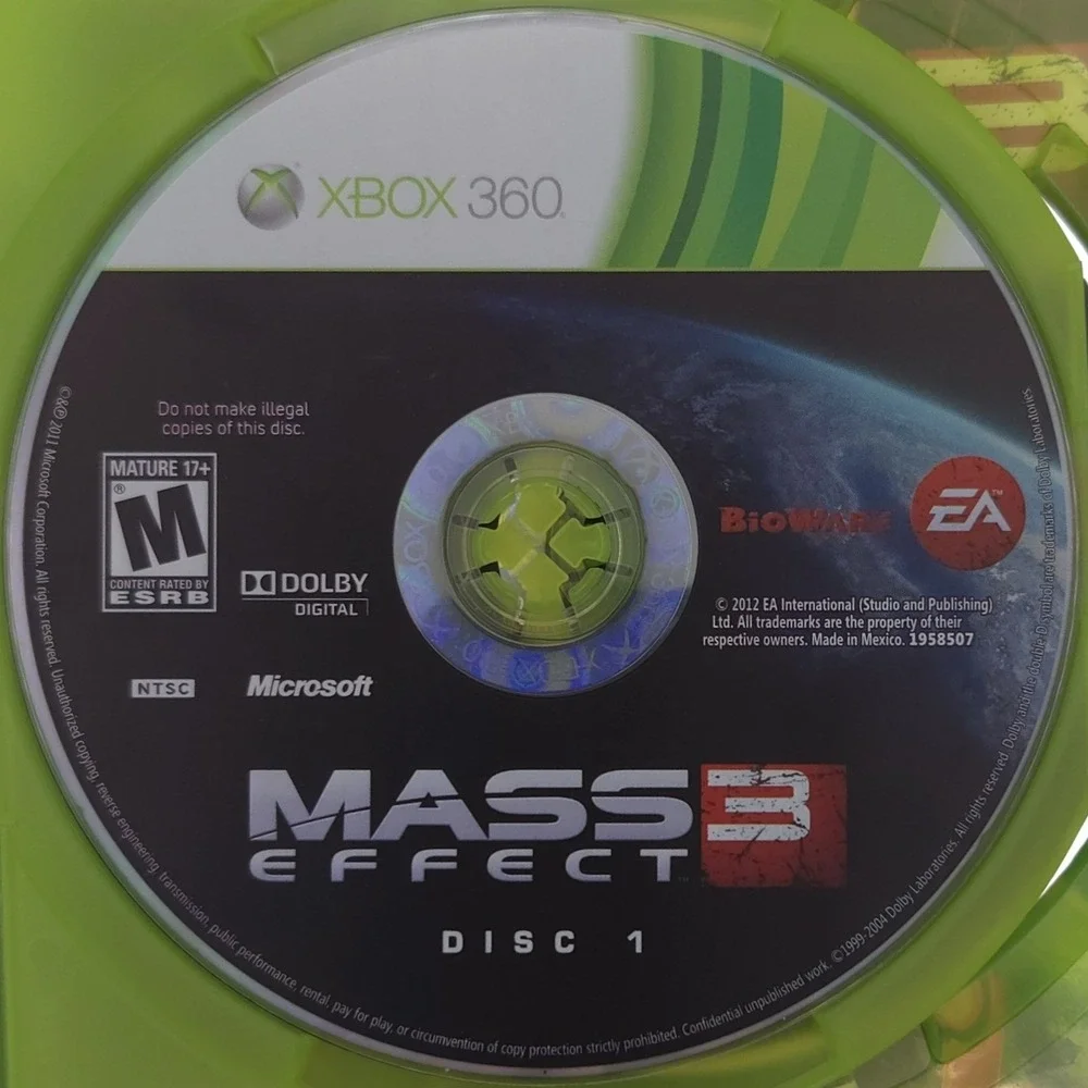 Mass Effect 3 - Xbox 360 - CIB w/ Inserts - 2-Disc - Tested